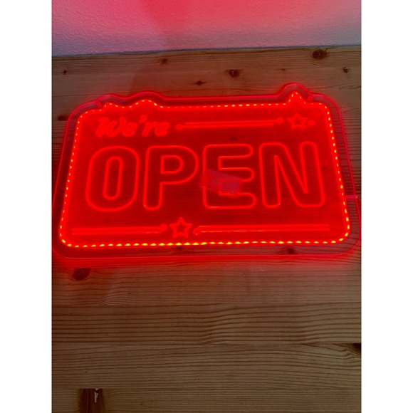 LED Open Sign‎ Business Store Window Display Light Multi Color -NIB- - Picture 7 of 7